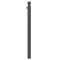 Dekorativ puller | Serie 478B | � 76 mm | fastmonteret, til indst�bning i beton med jordanker, total l�ngde ca. 1300 mm | uden l�s | med 1 �je
